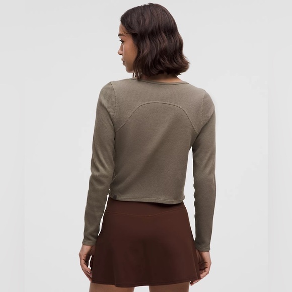 NOWT Lululemon Cotton-Blend Henley Long-Sleeve Shirt - Picture 2 of 7